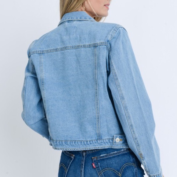 NWT Light Blue Denim Jacket - Picture 3 of 3